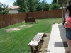 Water thirsty back yard before