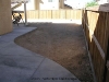 Track House side yard